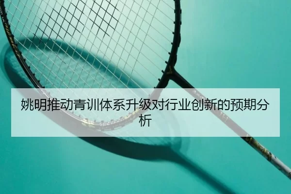 姚明推动青训体系升级对行业创新的预期分析